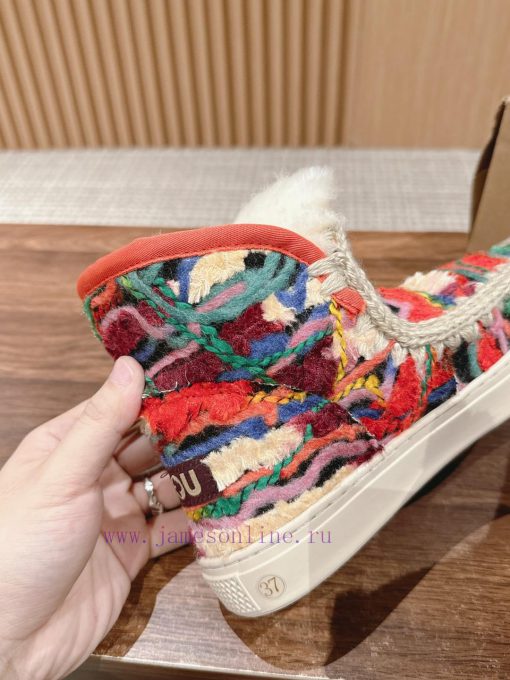 MOU Eskimo autumn and winter snow boots have a primitive and cute appearance, with pure handbvch4wg3 - Image 9