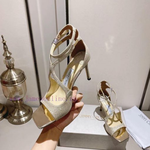 Jimmy Choo's custom-made high-heeled sandals in the Paris window showcase are of the highest1xskm8zb - Image 4