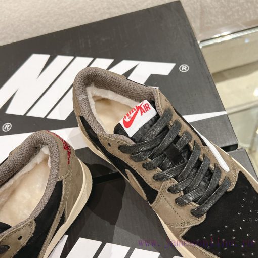 WoolAir Jordan 1 Mid Autumn/Winter Mid Top SneakersAJ's classic shoe style remains unchangedmrcdkfcp - Image 7