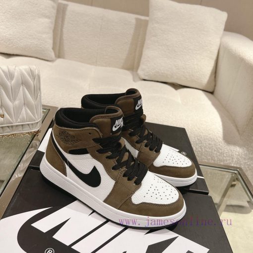 WoolAir Jordan 1 Mid Autumn/Winter Mid Top SneakersAJ's classic shoe style remains unchangedq6t5kfr7 - Image 3
