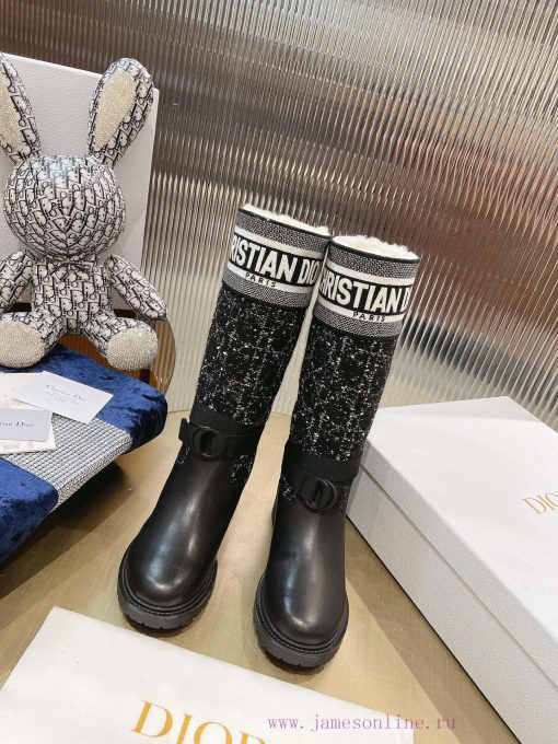 Fur style, the most stylish and stylish retro workwear boots, suitable for both home and aut0h87ki9w - Image 2