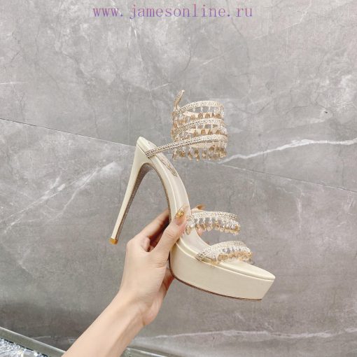 R ᴇɴᴇ C ᴀᴏᴠɪʟʟᴀ | 2023 𝐒𝐒 RC CHANDELIER Crystal Light Serpentine Strap Waterproof Platform H9dcbpux5 - Image 5