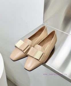 SF salvatore Ferraga * o ️ Ferra * Mu Shuang Butterfly Bow Cylindrical Thick Heel High Heel ymwd9kuf