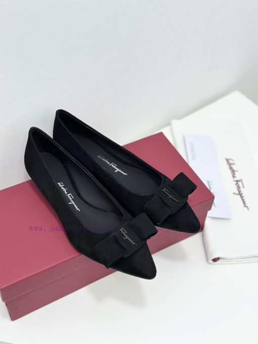 Top SF salvatore Ferraga * o ️ Ferrera * suede runway style pointed shallow mouth Viva ballesboo0lgy - Image 8