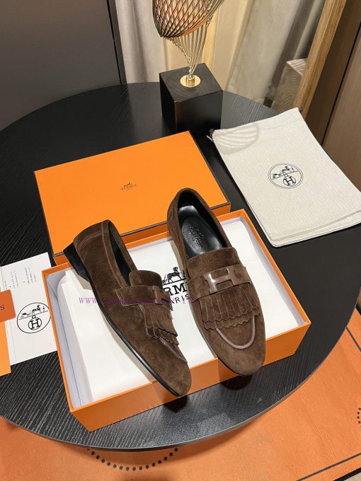 HERMES - Hermes Classic H-Button Single Shoes - Le Fu Shoes Collection Edition 11 Reproductiqsx7sgci - Image 3