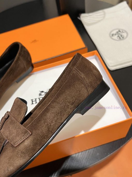 HERMES - Hermes Classic H-Button Single Shoes - Le Fu Shoes Collection Edition 11 Reproductiqsx7sgci - Image 9