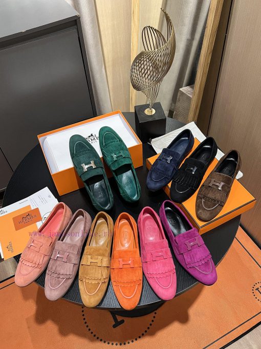 HERMES - Hermes Classic H-Button Single Shoes - Le Fu Shoes Collection Edition 11 Reproductiqsx7sgci - Image 10