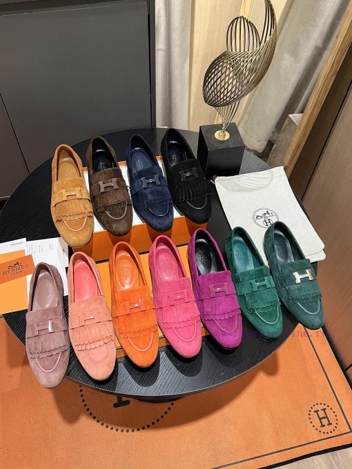 HERMES - Hermes Classic H-Button Single Shoes - Le Fu Shoes Collection Edition 11 Reproductiq3pccje0 - Image 10