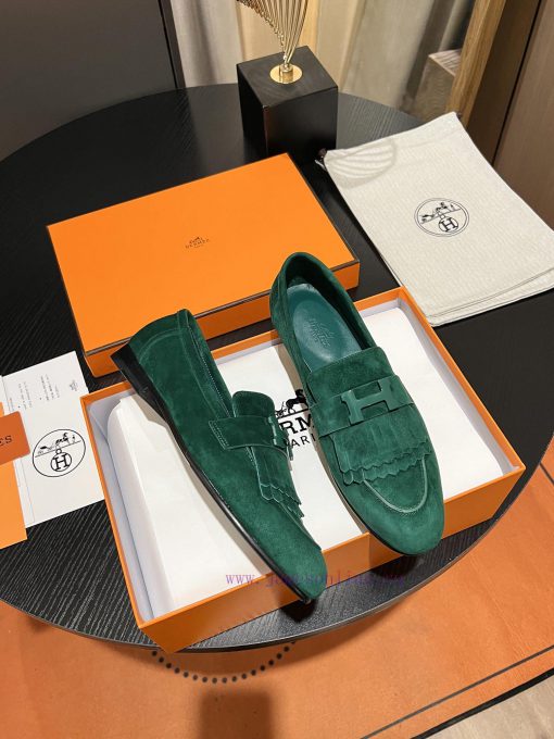 HERMES - Hermes Classic H-Button Single Shoes - Le Fu Shoes Collection Edition 11 Reproductiex78szei - Image 3