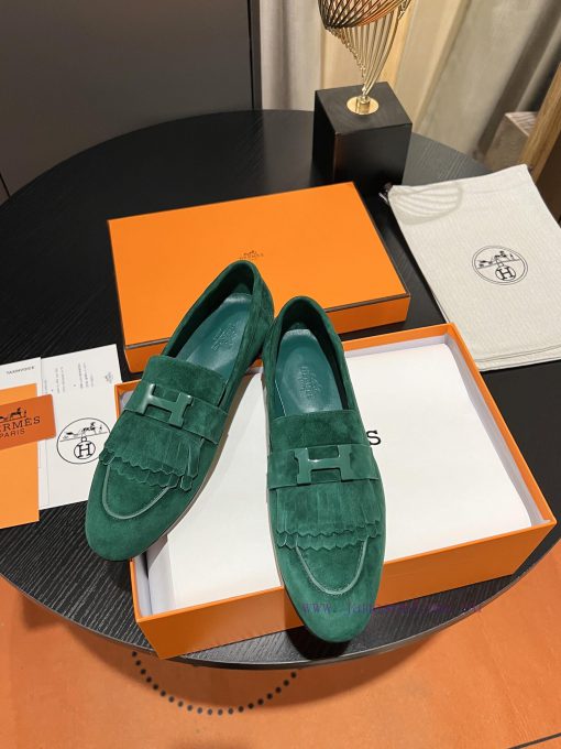HERMES - Hermes Classic H-Button Single Shoes - Le Fu Shoes Collection Edition 11 Reproductiex78szei - Image 6