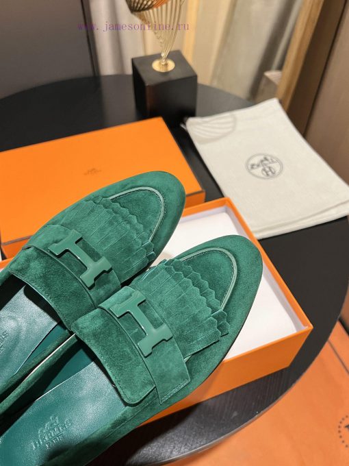 HERMES - Hermes Classic H-Button Single Shoes - Le Fu Shoes Collection Edition 11 Reproductiex78szei - Image 8