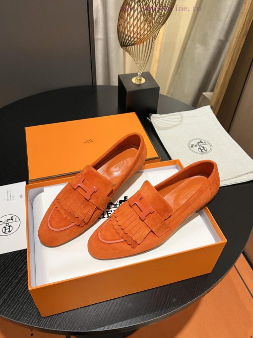 HERMES - Hermes Classic H-Button Single Shoes - Le Fu Shoes Collection Edition 11 Reproducti8i5zqtgm - Image 3