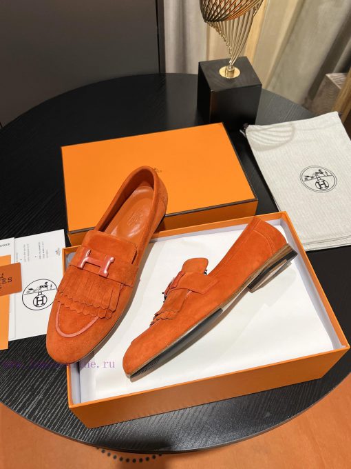 HERMES - Hermes Classic H-Button Single Shoes - Le Fu Shoes Collection Edition 11 Reproducti8i5zqtgm - Image 6