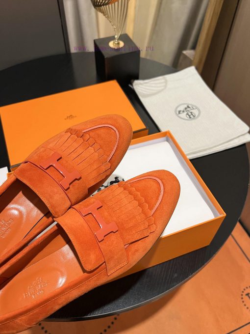 HERMES - Hermes Classic H-Button Single Shoes - Le Fu Shoes Collection Edition 11 Reproducti8i5zqtgm - Image 8