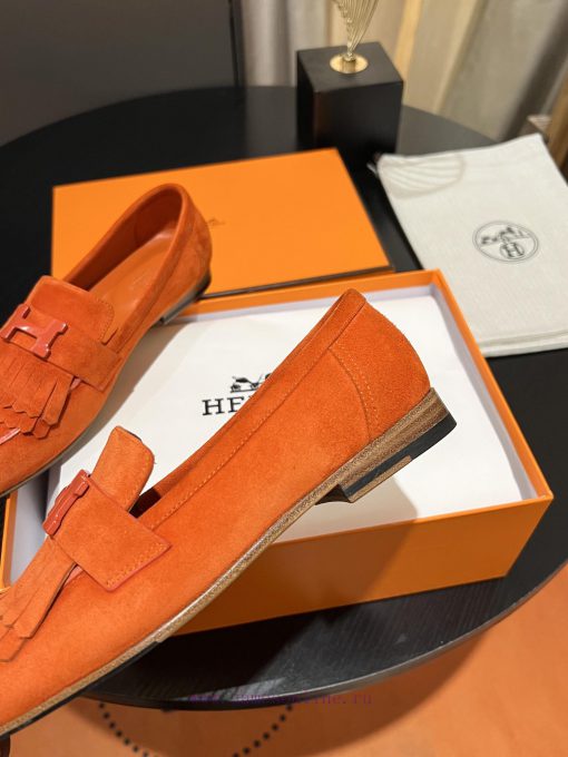 HERMES - Hermes Classic H-Button Single Shoes - Le Fu Shoes Collection Edition 11 Reproducti8i5zqtgm - Image 9