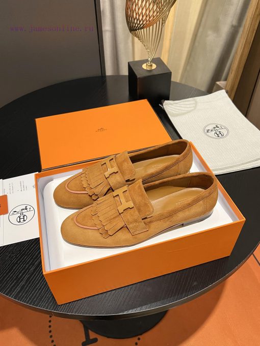 HERMES - Hermes Classic H-Button Single Shoes - Le Fu Shoes Collection Edition 11 Reproducti1qk0na5d - Image 6