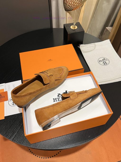 HERMES - Hermes Classic H-Button Single Shoes - Le Fu Shoes Collection Edition 11 Reproducti1qk0na5d - Image 7