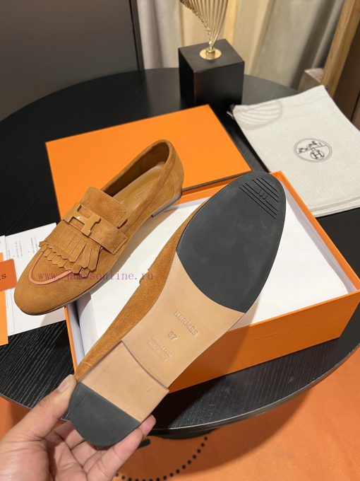HERMES - Hermes Classic H-Button Single Shoes - Le Fu Shoes Collection Edition 11 Reproducti1qk0na5d - Image 8