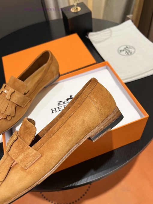 HERMES - Hermes Classic H-Button Single Shoes - Le Fu Shoes Collection Edition 11 Reproducti1qk0na5d - Image 9