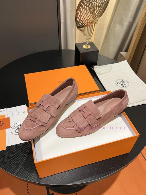 HERMES - Hermes Classic H-Button Single Shoes - Le Fu Shoes Collection Edition 11 Reproductixa3a0xyf - Image 4