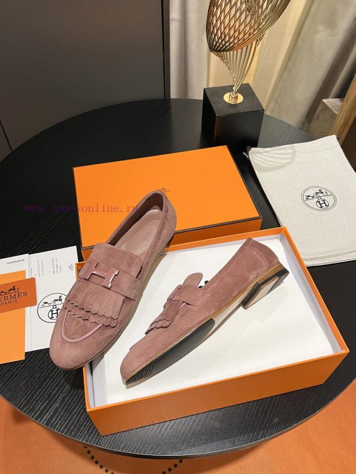 HERMES - Hermes Classic H-Button Single Shoes - Le Fu Shoes Collection Edition 11 Reproductixa3a0xyf - Image 6