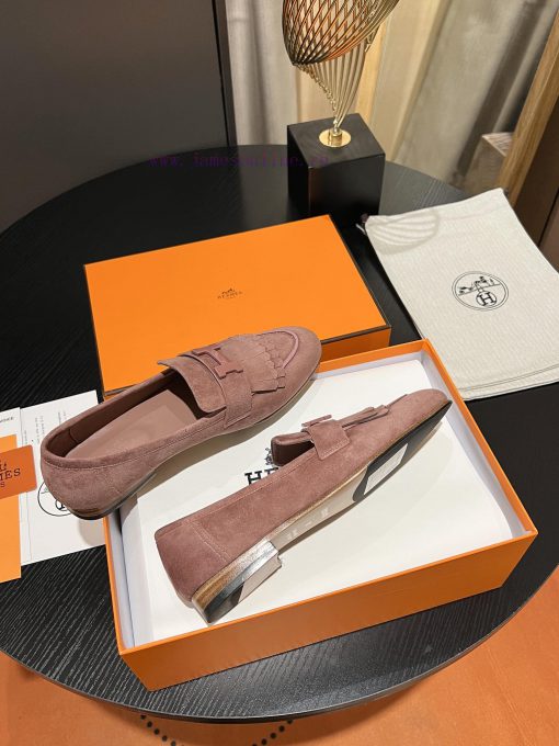 HERMES - Hermes Classic H-Button Single Shoes - Le Fu Shoes Collection Edition 11 Reproductixa3a0xyf - Image 7