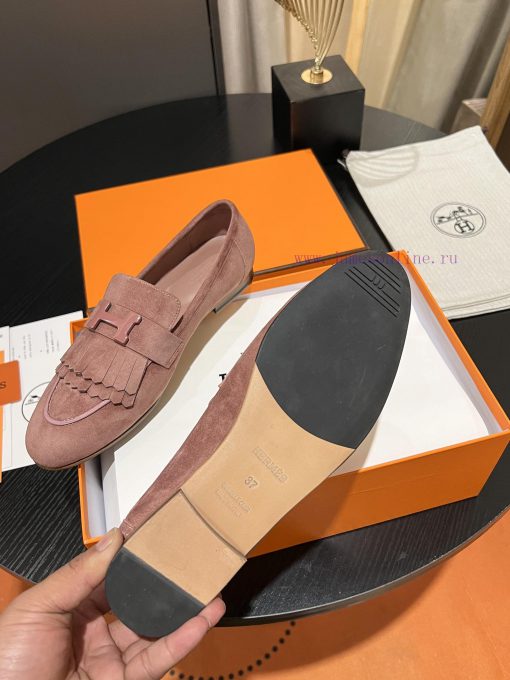 HERMES - Hermes Classic H-Button Single Shoes - Le Fu Shoes Collection Edition 11 Reproductixa3a0xyf - Image 8