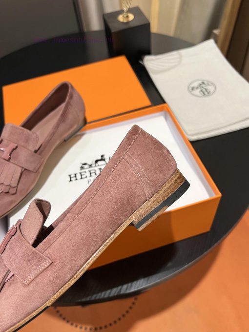 HERMES - Hermes Classic H-Button Single Shoes - Le Fu Shoes Collection Edition 11 Reproductixa3a0xyf - Image 9