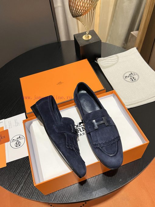 HERMES - Hermes Classic H-Button Single Shoes - Le Fu Shoes Collection Edition 11 Reproductiuxuyprdj - Image 6
