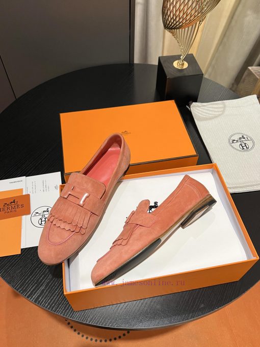 HERMES - Hermes Classic H-Button Single Shoes - Le Fu Shoes Collection Edition 11 Reproductiqdg6ya9y - Image 4