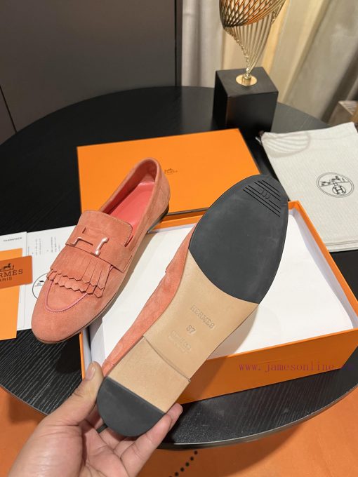 HERMES - Hermes Classic H-Button Single Shoes - Le Fu Shoes Collection Edition 11 Reproductiqdg6ya9y - Image 7