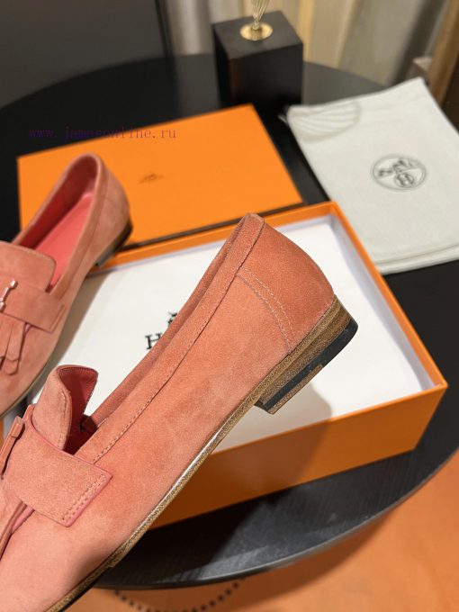 HERMES - Hermes Classic H-Button Single Shoes - Le Fu Shoes Collection Edition 11 Reproductiqdg6ya9y - Image 9