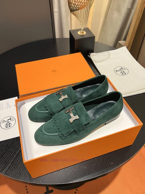 HERMES - Hermes Classic H-Button Single Shoes - Le Fu Shoes Collection Edition 11 Reproductiv1hlblvs - Image 5
