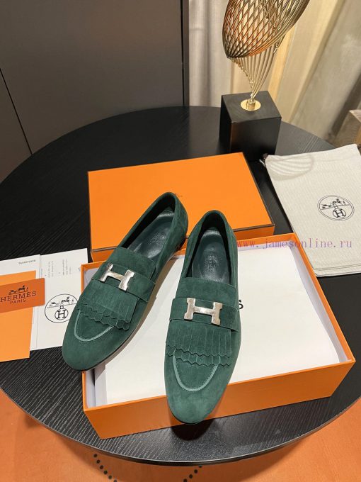 HERMES - Hermes Classic H-Button Single Shoes - Le Fu Shoes Collection Edition 11 Reproductiv1hlblvs - Image 6