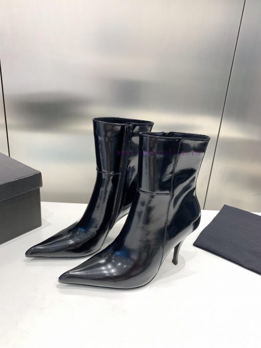 P00slp Saint Lauren * ysl Saint Laurent L pointed high-heeled short bootsImported open edge dkqaaygi - Image 8