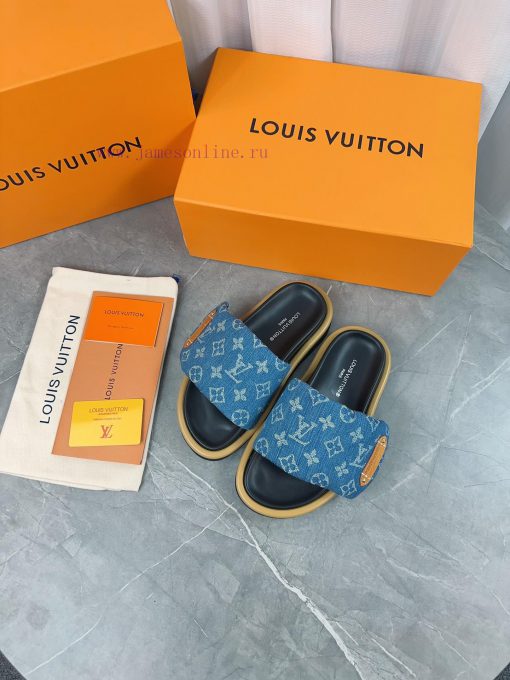 LV Lv brand L Home 2023 popular embossed logo embossed cool slippers. This Pool Pillow Comfoq6c9ywnt - Image 5