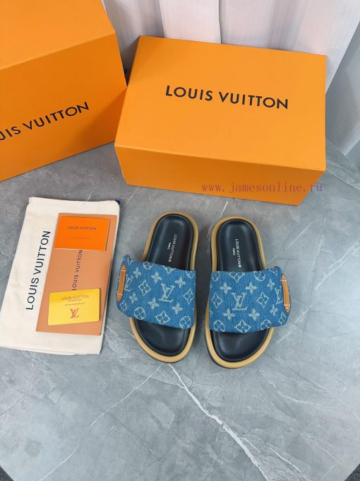 LV Lv brand L Home 2023 popular embossed logo embossed cool slippers. This Pool Pillow Comfoq6c9ywnt - Image 6