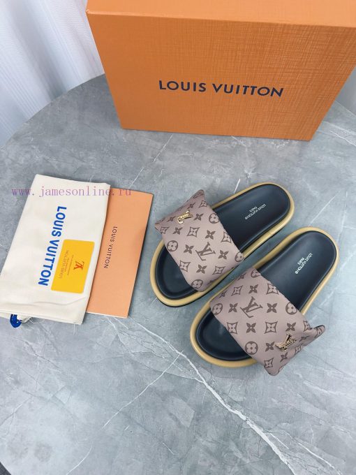 LV Lv brand L Home 2023 popular embossed logo embossed cool slippers. This Pool Pillow Comfoyrwhxiwf - Image 3