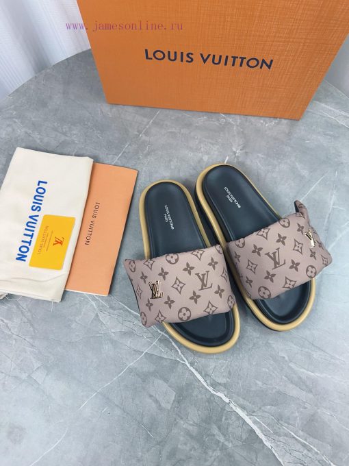 LV Lv brand L Home 2023 popular embossed logo embossed cool slippers. This Pool Pillow Comfoyrwhxiwf - Image 4