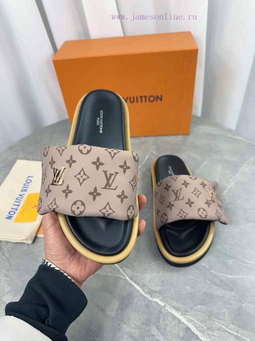 LV Lv brand L Home 2023 popular embossed logo embossed cool slippers. This Pool Pillow Comfoyrwhxiwf - Image 7