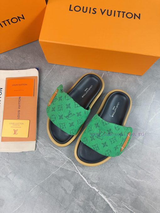 LV Lv brand L Home 2023 popular embossed logo embossed cool slippers. This Pool Pillow Comfoiszjxnly - Image 5
