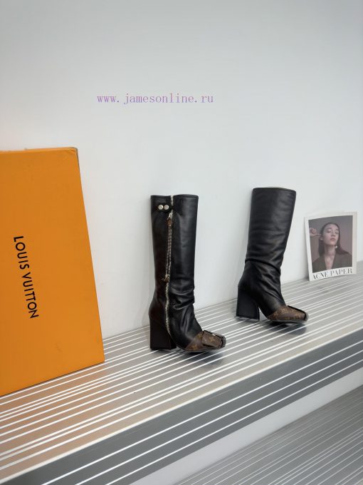 The mostLV FW new long boots,Can be paired with business outfit, a must-have for dinner partvfy4vrui - Image 7