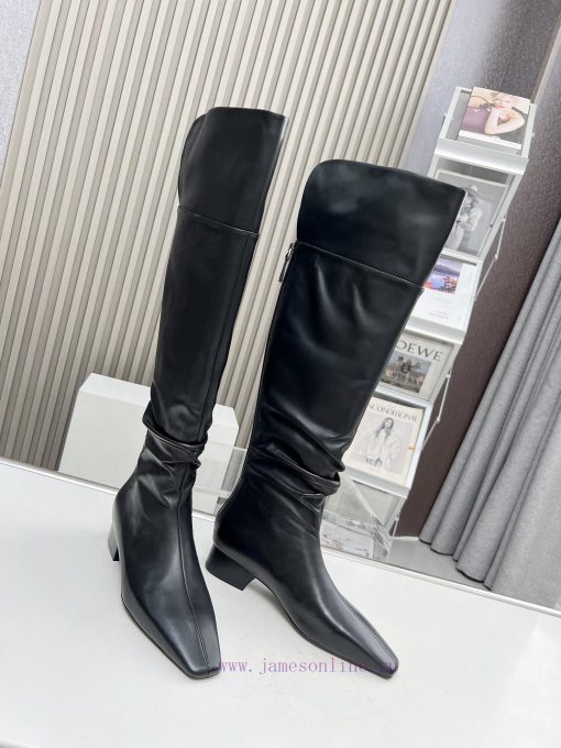Top tier high-quality versionThe row minimalist ceiling Chelsea boots retro small pleated hibyhsheg5 - Image 3