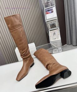 Top tier high-quality versionThe row minimalist ceiling Chelsea boots retro small pleated hi5qv6ke8d
