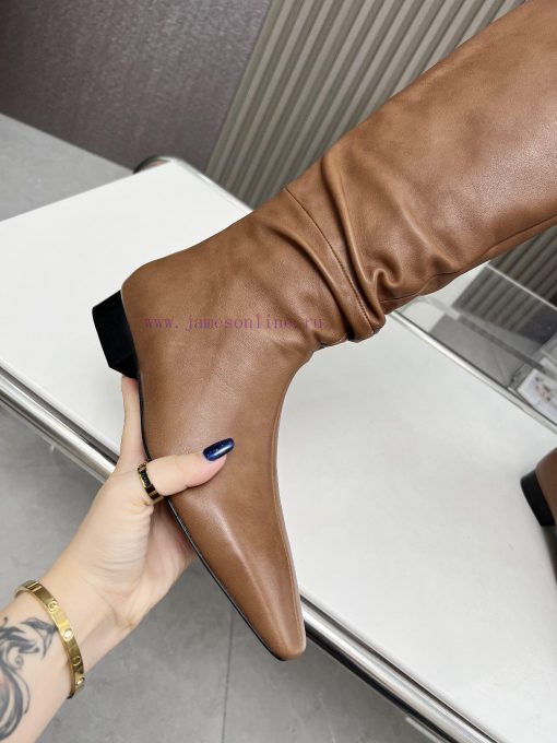 Top tier high-quality versionThe row minimalist ceiling Chelsea boots retro small pleated hi5qv6ke8d - Image 7