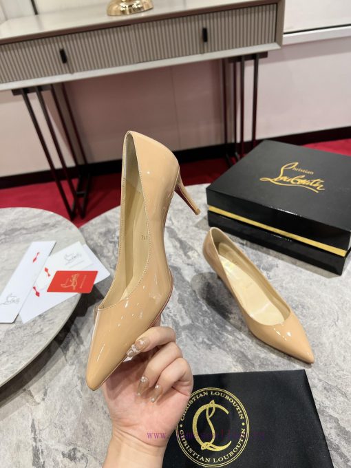Classic patent leather single shoe style ︎ ️Classic KATE series 10cm high heels, glossy patezk6h5k4d - Image 5