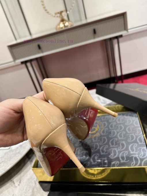 Classic patent leather single shoe style ︎ ️Classic KATE series 10cm high heels, glossy patezk6h5k4d - Image 10