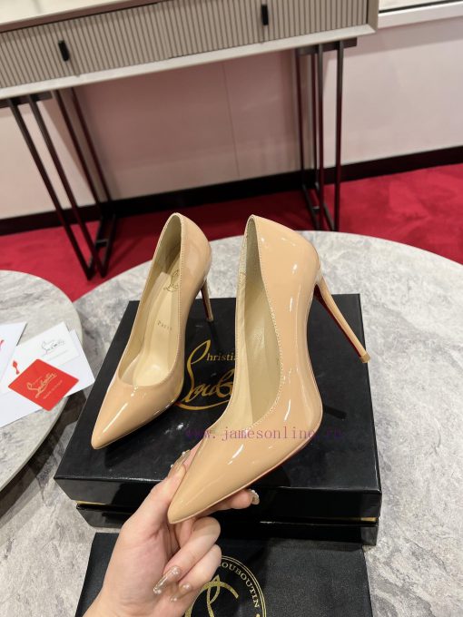 Classic patent leather single shoe style ︎ ️Classic KATE series 10cm high heels, glossy patek59zhbq6 - Image 5