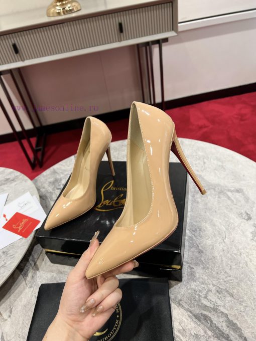 Classic patent leather single shoe style ︎ ️Classic KATE series 10cm high heels, glossy patetpdtf5vw - Image 5