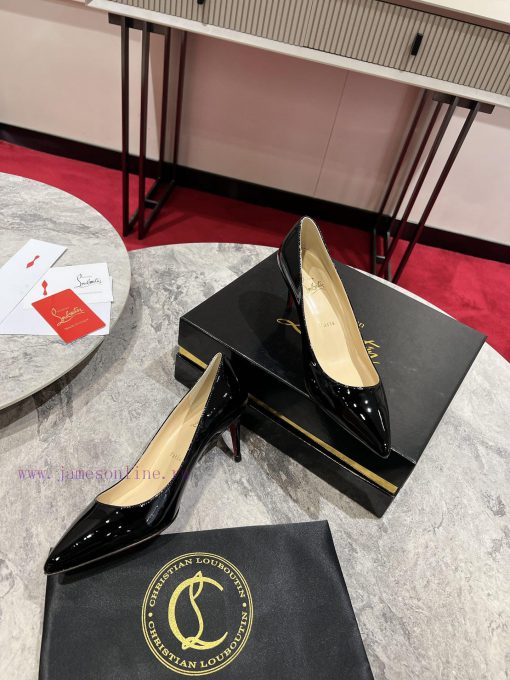 Classic patent leather single shoe style ︎ ️Classic KATE series 10cm high heels, glossy pateib6l19r8 - Image 3